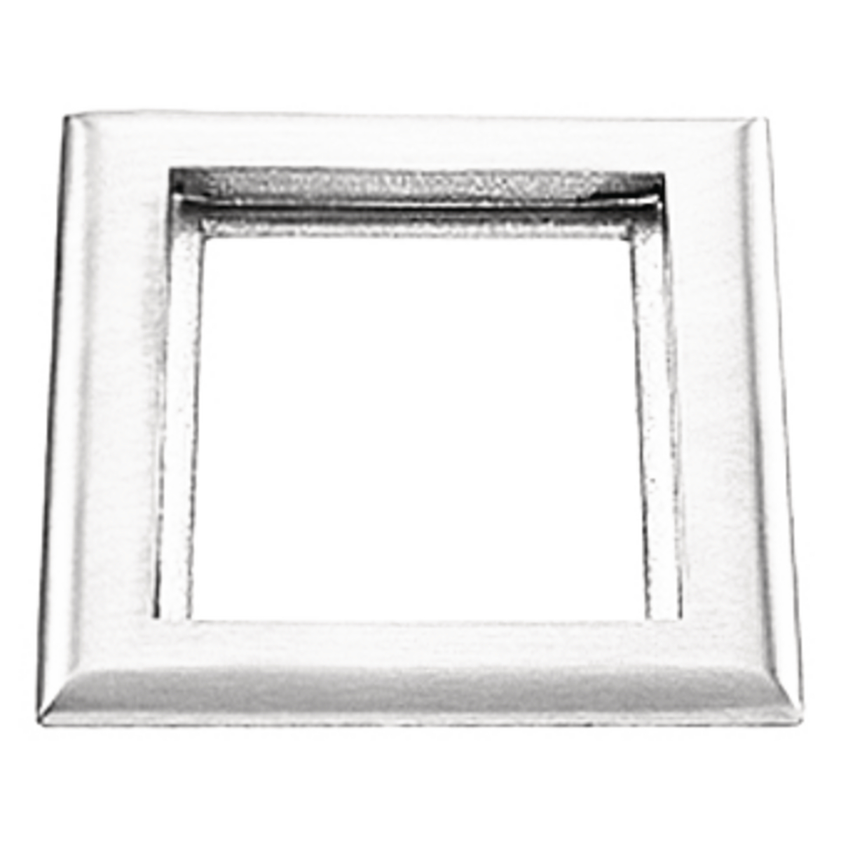 Product image for Hubbell S3083 1-Gang 6 x 4.85 Inch Clear Polycarbonate Rectangular Floor Box Carpet Flange
