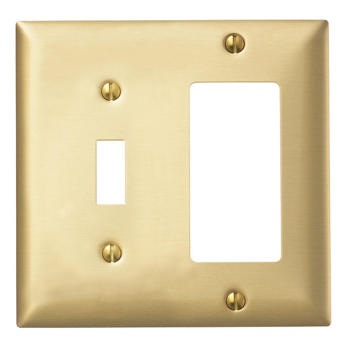 WALLPLATE 2-G, TOG/STY OPENING, BRS
