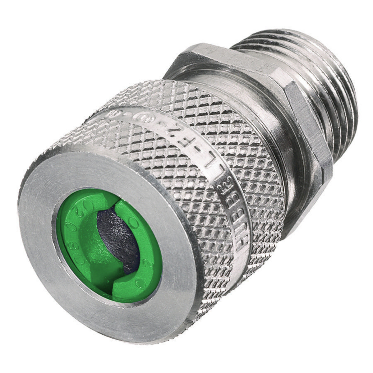 Product image for Hubbell Wiring Devices SHC1007 3/8 Inch Male Threaded 0.06 to 0.13 Inch Machined Aluminum Straight Cord Connector
