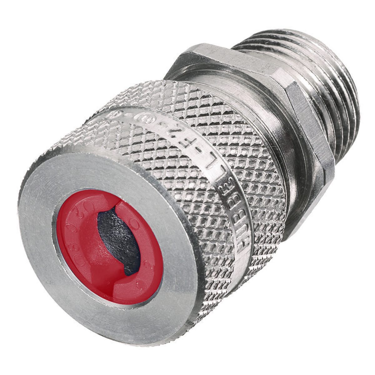 Product image for Hubbell SHC1015 1/2 Inch Male Threaded 0.19 to 0.25 Inch Machined Aluminum Straight Cord Connector