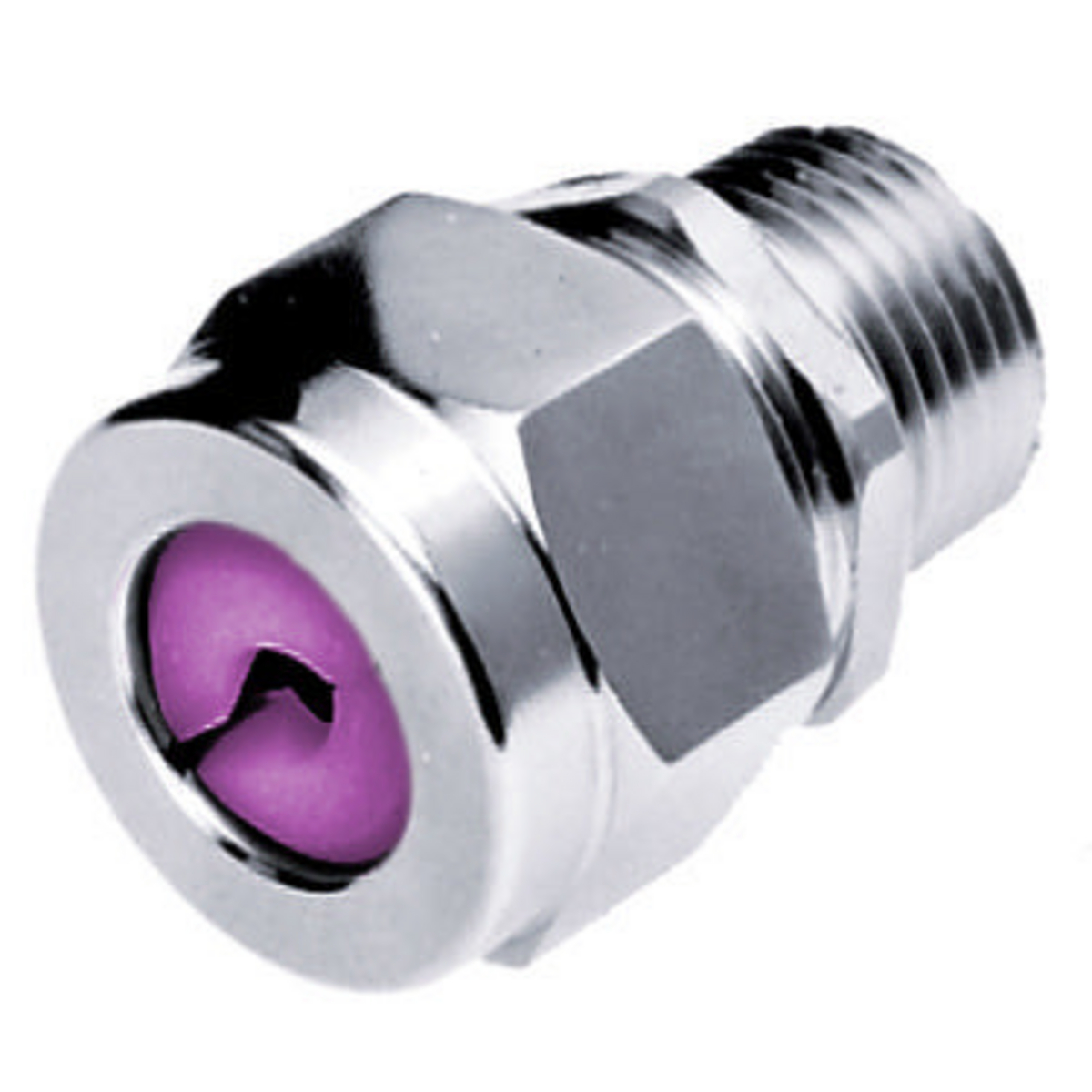 Product image for Hubbell SHC1099ZP 1 Inch Male Threaded 0.75 to 0.88 Inch Zinc Plated Steel Straight Cord Connector