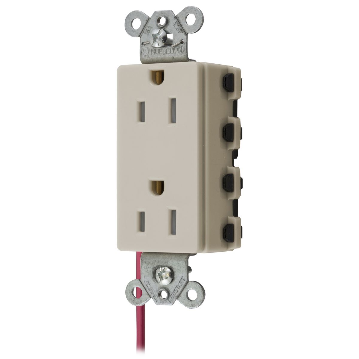 Straight Blade Devices Receptacles Split Circuit Tamper Resistant Style Line Decorator 4609