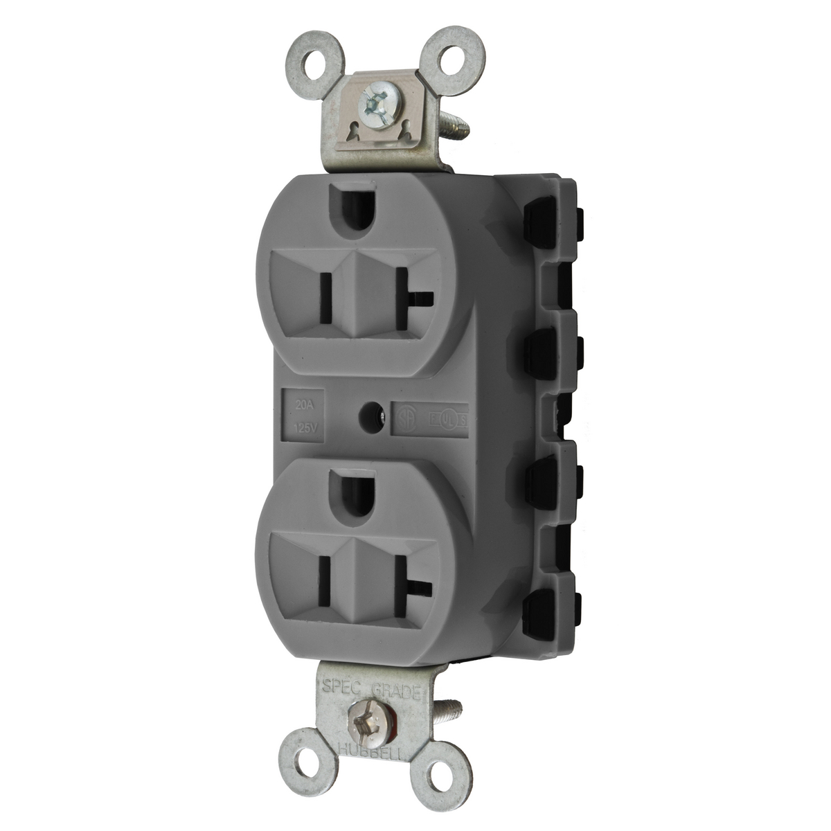 SNAP2CONNECT 20A/125V DPLX, GRAY