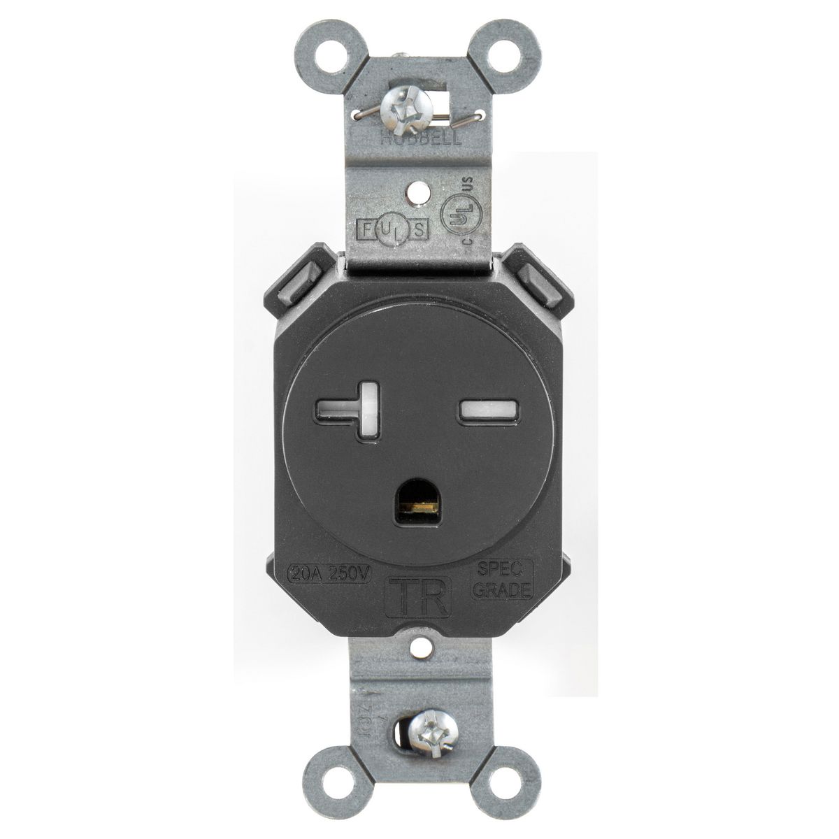 Straight Blade Devices, Receptacles, Tamper Resistant, Single