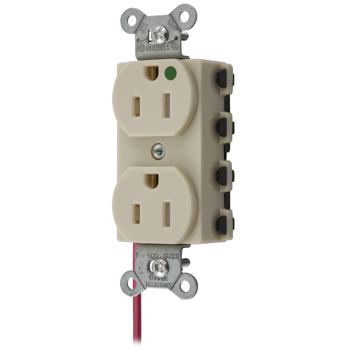 Straight Blade Devices, Receptacles, Duplex, SNAPConnect, Hospital