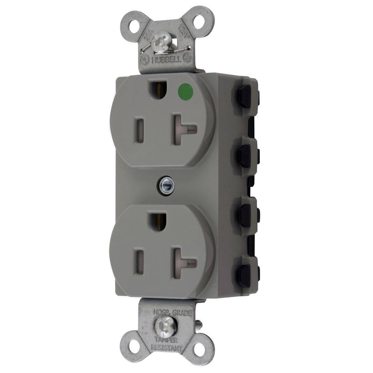 Straight Blade Devices, Receptacles, Duplex, SNAPConnect, Hospital