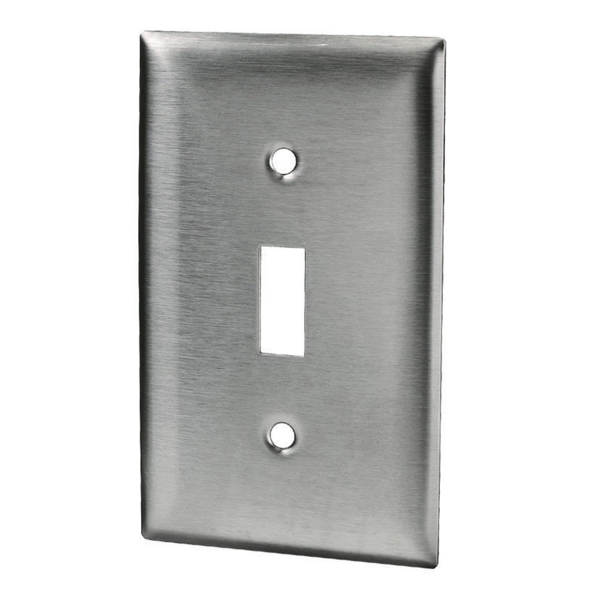 Wallplates and Boxes, Metallic Plates, 1- Gang, 1) Toggle Opening