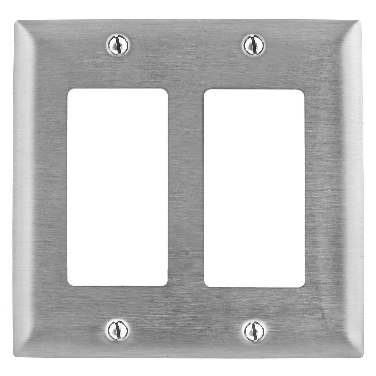 Hubbell Wiring Systems Ss211 302 304 Stainless Steel Combination Wall Plate 3 Gang 2 Duplex 1 Blank 6 13 32 Width X 4 1 2 Height X 1 32 Thick Amazon Com Industrial Scientific