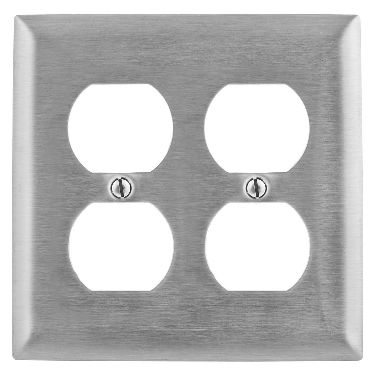 WALL PLATE, 2-G, DUP, 430SS