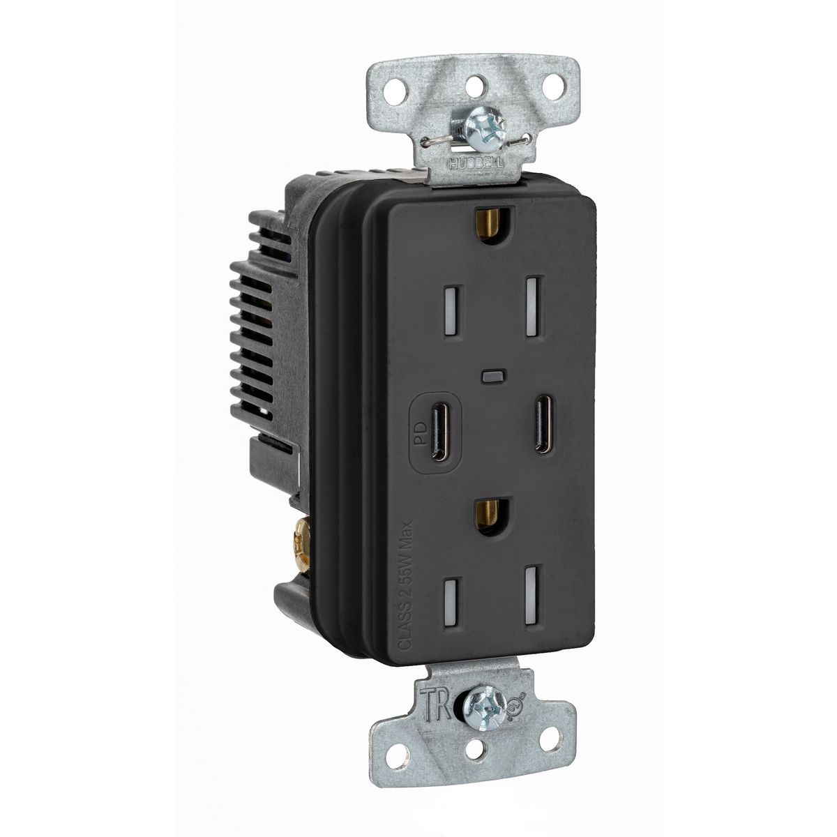 Smart WiFi USB Wall Outlet with Type-C & Type-A Ports, in-Wall Plug Socket  Receptacle 15A