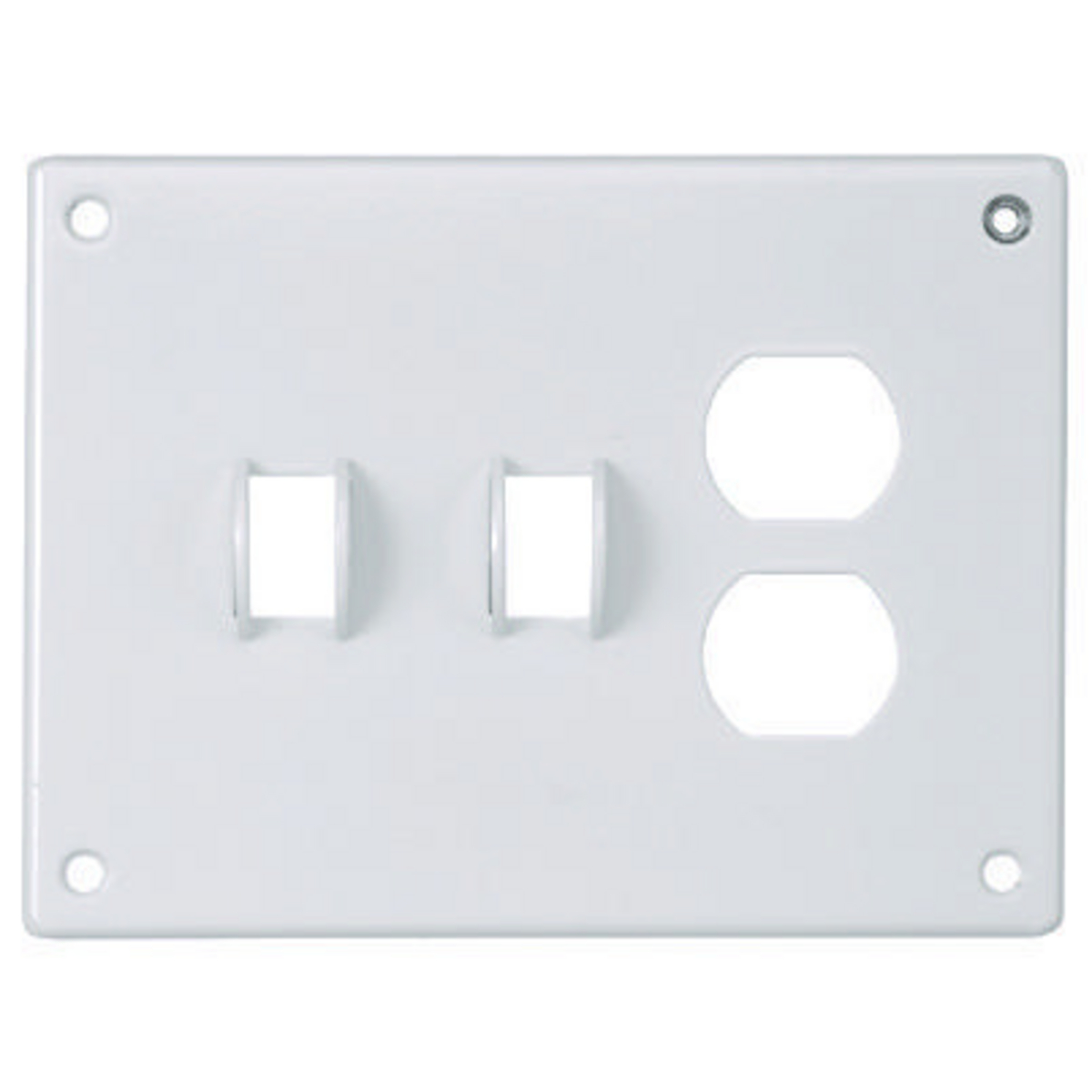 Product image for Hubbell SWP28 SEC WALLPLATE, 3-G, Sw/Sw/DUP, WH