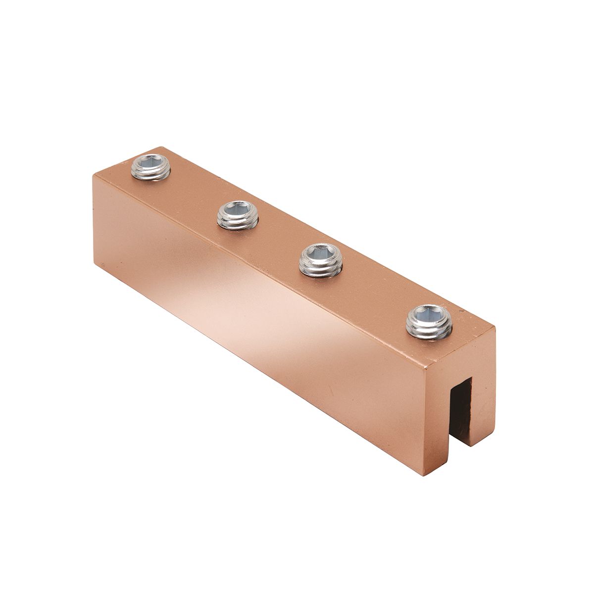 Product image for Burndy YGIBW287502N Wrought Cu Straight I-Beam Connector, 4/0 AWG, For Cu Cable