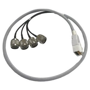 100 Series 4 Port DART to N-Style Plug 10" Cable Assembly