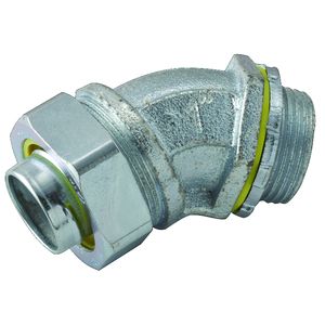 1 in. 45 Degree Liquidtight Connector, Uninsulated