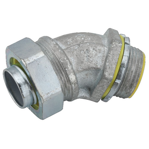 1 in. 45 Degree Liquidtight Connector, Insulated