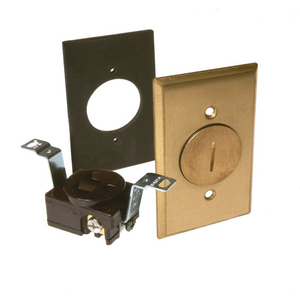 Hubbell 232A Brass Floor Outlet Plate Recepticle Cover USIP for sale online 