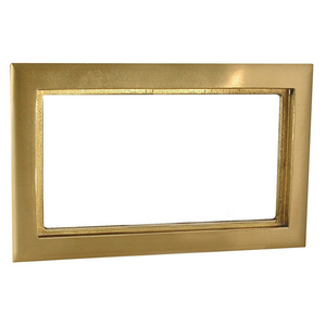 3-Gang Rectangular Carpet Flange, Brass
