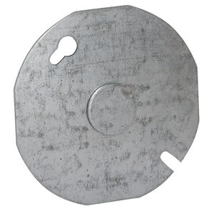3-1/2 in. Round Cover with 1/2 in. KO in Center
