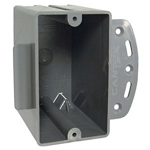 1-Gang Square Nonmetallic Cable Box, 2-27/32 in. Deep