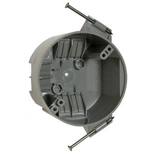 4 in. Round Nonmetallic Ceiling Cable Box, 2-3/8 in. Deep