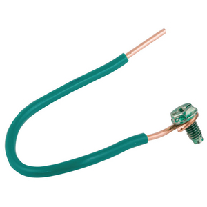 #12 Solid Insulated Copper Wire Pigtail, 6 in. Length (10/Bag)