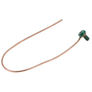 #14 Solid Bare Copper Wire Pigtail, 8 in. Length (25/BE)