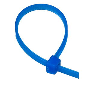 Cable Tie, 3" Max Bundle, 50 Lb Tensile, Blue, TEFZEL