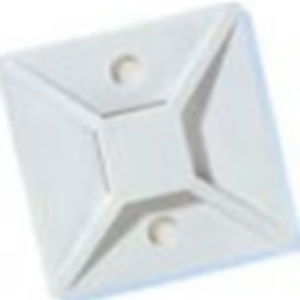 Cable Tie Mounting Base, Rubber Adhesive, Natural
