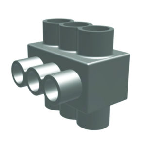 Double Sided Four Conductor UV Rated Insulated Multi-Tap Connector