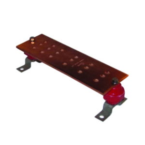 BBB14412E, Bare Copper Busbar, 12" Long, 18 Holes