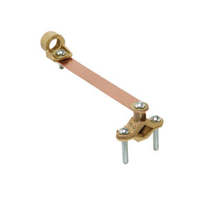 C11CSH1, Cast Bronze Clamp with Copper Strap, Cable to Water Pipe