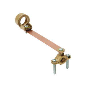 C11CSH3, Cast Bronze Clamp with Copper Strap, Cable to Water Pipe