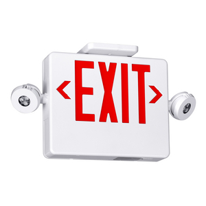 Dual-Lite LXURWE LED Red Emergency Exit Sign Battery Included Universal Mount 