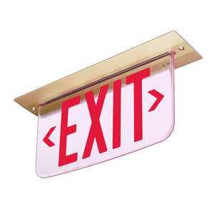 Edge-Lit Emergency Exit Sign