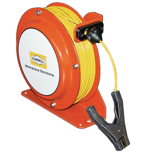 OSD075-SS-YL-SG-C2 Open Spool Static Discharge Reel 75' w/Aircraft Clamp