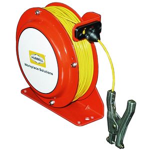 OSD100-SS-YL-SG-C1 Open Spool Static Discharge Reel 100' w/Hand Clamp