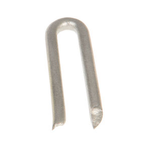 CUT POINT POINT STAPLE, 1-3/8in LENGTH x 1/2in ID X .162in WIRE DIA. w/COPPER COATED FINISH