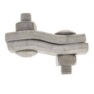 Guy Clamp, Offset Style, 2-Bolt, 3/16in to 5/16in Strand Size
