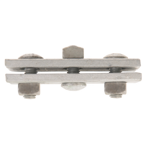 Guy Clamp, 3-Bolt, 1/4in to 7/16in Strand Size