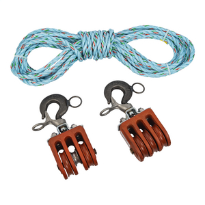 Double and Triple Blocks with 150 ft of 1/2 in Samson ULTRA-BLUE 3 Rope