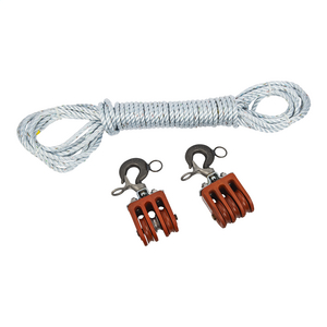 Double and Triple Blocks with 150 ft of 1/2 in Samson SSR-100-3 Rope