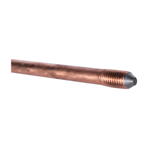 10mil COPPER-BONDED GROUND ROD, 5/8in x 10ft, THREADED ENDS