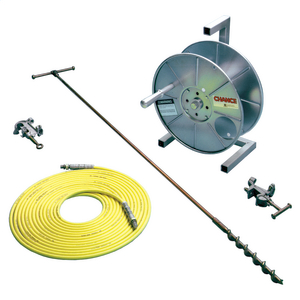 CHANCE® #2 50ft. Truck Grounding Set with Cable Storage Reel and Screw In Ground Rod