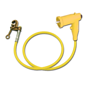 CHANCE® 25 & 35kV Small Interface URD Elbow Grounding Set with 6ft. Yellow 1/0 Grounding Cable