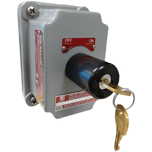 FXCS Series Maintained Contact 2-Position Keyed Selector Switch Cover With Device - Factory Sealed 1NO/1NC Contact- Keyed Alike