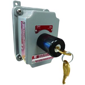 FXCS Series -  Dead-End Maintained Contact 2-Position Keyed Selector Switch Cover With Device - Factory Sealed - Hub Size 3/4" - 2NO/2NC Contact