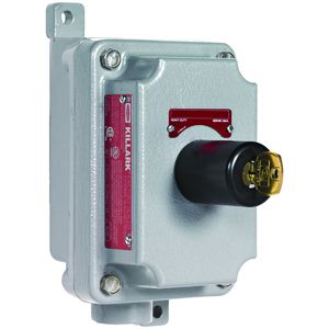 FXCS Series - Seal-XM - Iron Dead-End 3-Position Spring Returned Keyed Alike Selector Switch- Return to Center From Left- 3/4" Hub- 2NO Contact Rating