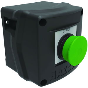 HKH Series Control Station,  Maintained Contact Push Button E-Stop (Pull Release)- Panel Mount- M20 - Non-Metallic 1a