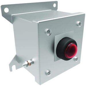 Hkh Series Control Station, Single Red Pilot Light Din Rail Mount 3 4 