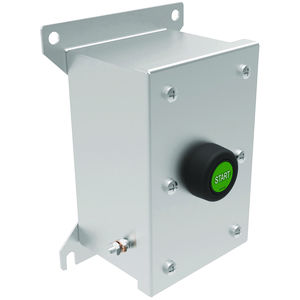 HKH Series Control Station,  Momentary Contact Single Push Button- Panel Mount- M20- - Stainless Steel 1b